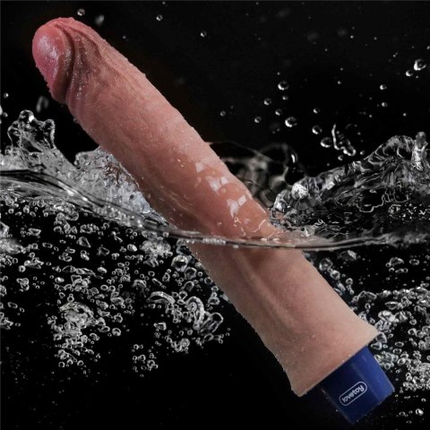 9.5" REAL SOFTEE Rechargeable Silicone Vibrating Dildo