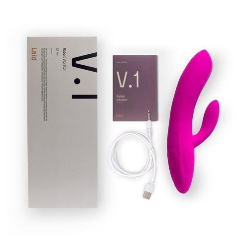 Laid - V.1 Silicone Rabbit Pink - wibrator punktu G