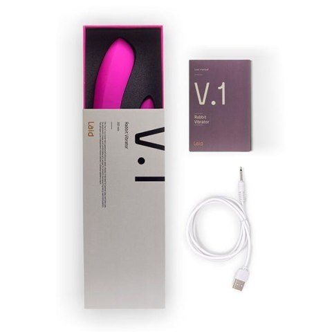 Laid - V.1 Silicone Rabbit Pink - wibrator punktu G