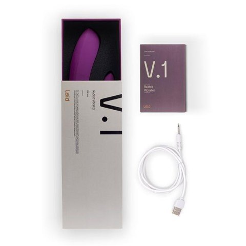 Laid - V.1 Silicone Rabbit Purple - wibrator punktu G