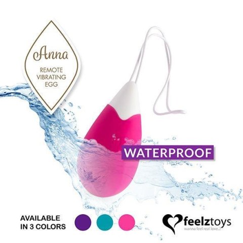 FeelzToys - Anna Pink - wibrujące jajeczko na pilota