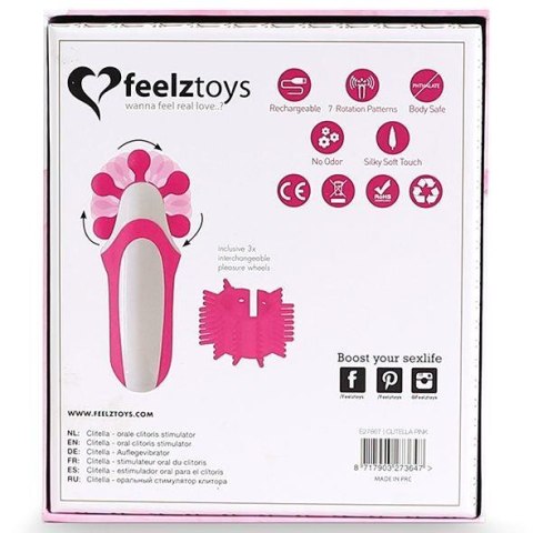 FeelzToys - Clitella Oral Clitoral Stimulator Pink - masażer do ciała