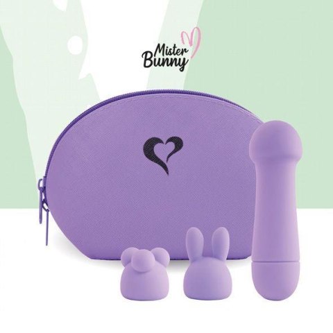 FeelzToys - Mister Bunny Massage Vibrator with 2 Caps Pink - Wibrator króliczek