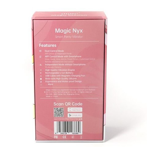 Magic Motion - Nyx Smart Panty - inteligentny wibrator do majtek