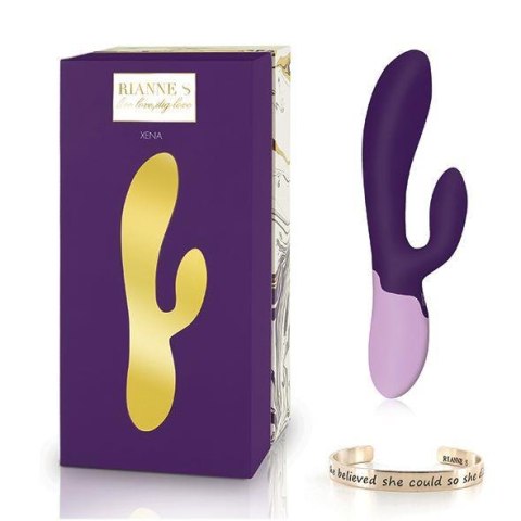 RS - Essentials - Xena Rabbit Vibrator Deep Purple & Lilac - Wibrator króliczek