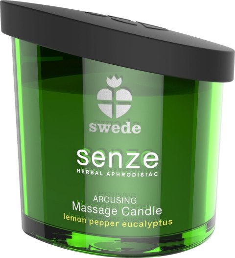 Swede - Senze Arousing Massage Candle Lemon Pepper Eucalyptus - Świeca do masażu