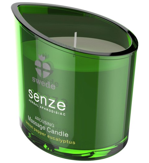 Swede - Senze Arousing Massage Candle Lemon Pepper Eucalyptus - Świeca do masażu