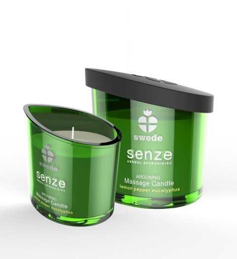 Swede - Senze Arousing Massage Candle Lemon Pepper Eucalyptus - Świeca do masażu