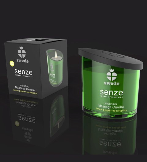 Swede - Senze Arousing Massage Candle Lemon Pepper Eucalyptus - Świeca do masażu