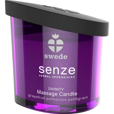 Swede - Senze Divinity Massage Candle Grapefruit Palmarosa Petitgrain - Świeca do masażu