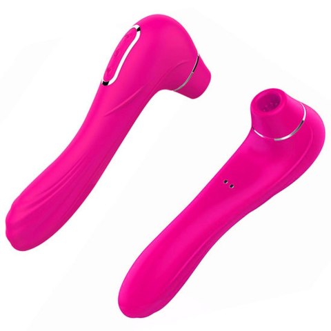 Stymulator-Electric Massager 1.0 USB Pink 10 functions - bezdotykowy masażer łechtaczki