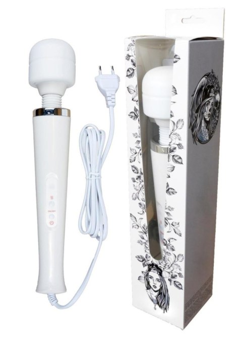 Magic Massager Wand Cable 110-240V White 10 Function - masażer do ciała