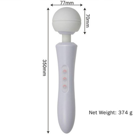 Massager Ultra Powerful -Big USB White 20 Function - masażer do ciała