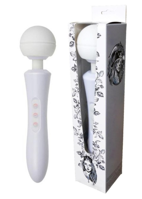 Massager Ultra Powerful -Big USB White 20 Function - masażer do ciała