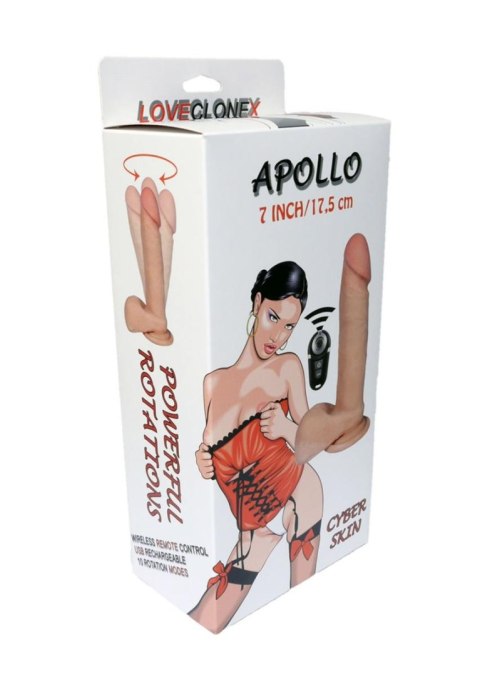 Wibrator-APOLLO-LOVECLONEX 7""""""""-rotation USB