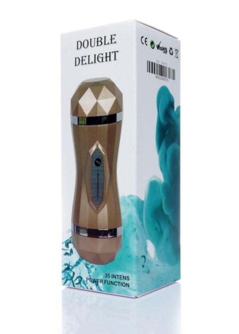 Vagina Double Delight 35 function USB - Maturbator wibrujący