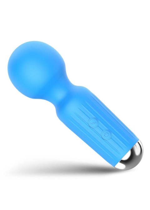 Rechargeable Mini Masager USB 20 Functions - Blue - wibrator Wand