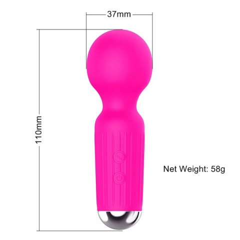 Rechargeable Mini Masager USB 20 Functions - Pink - wibrator Wand