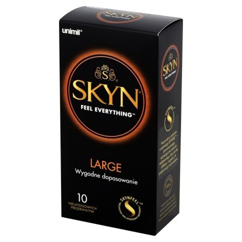 UNIMIL SKYN BOX 10 LARGE - prezerwatywy XXL