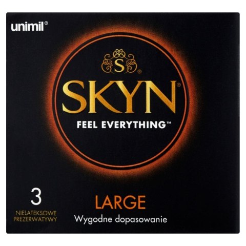 UNIMIL SKYN BOX 3 LARGE - prezerwatywy XXL