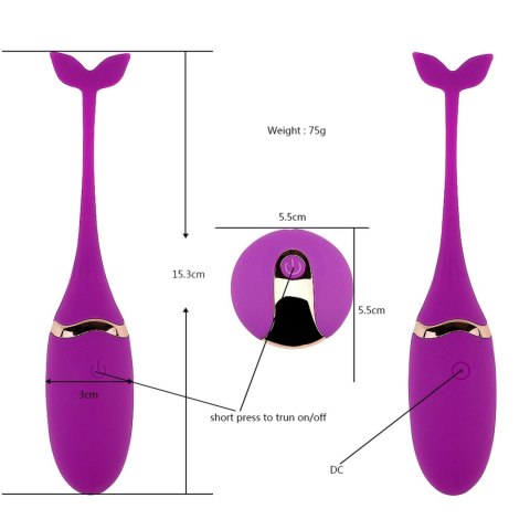 Vibratong egg (pink) USB - wibrujące jajeczko na pilota