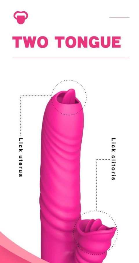 Wibrator-Angelia USB 3 functions of thrusting / 20 vibrations Pink