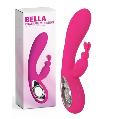 Wibrator-Bella,36 funkcji, USB Pink - Wibrator króliczek