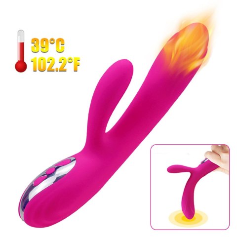 Wibrator-Joker Heating Double Vibrating Massage Stick - Wibrator króliczek