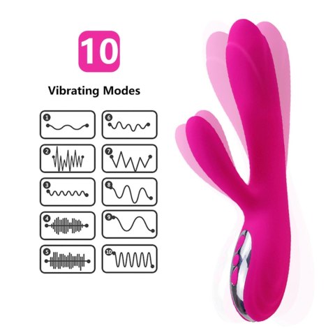 Wibrator-Joker Heating Double Vibrating Massage Stick - Wibrator króliczek