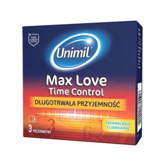 UNIMIL BOX 3 MAX LOVE - prezerwatywy wydłużające stosunek