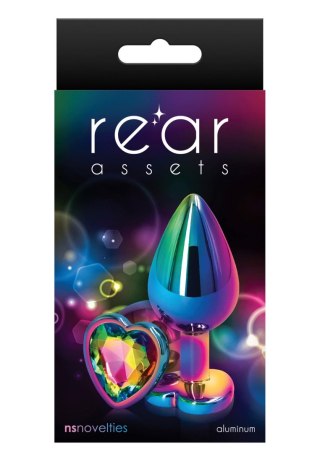 Rear Assets Mulitcolor Heart M Multicolor - Metalowy korek analny