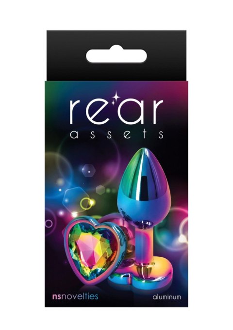 Rear Assets Mulitcolor Heart S Multicolor - Metalowy korek analny