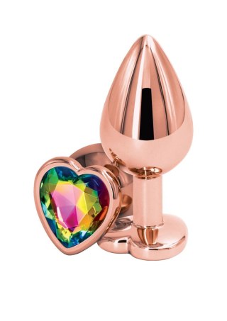 Rear Assets Rose Gold Heart M Multicolor - Metalowy korek analny