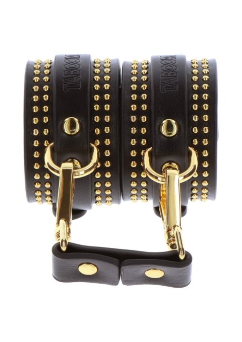 Studded Ankle Cuffs Set Black - Kajdanki do kostek