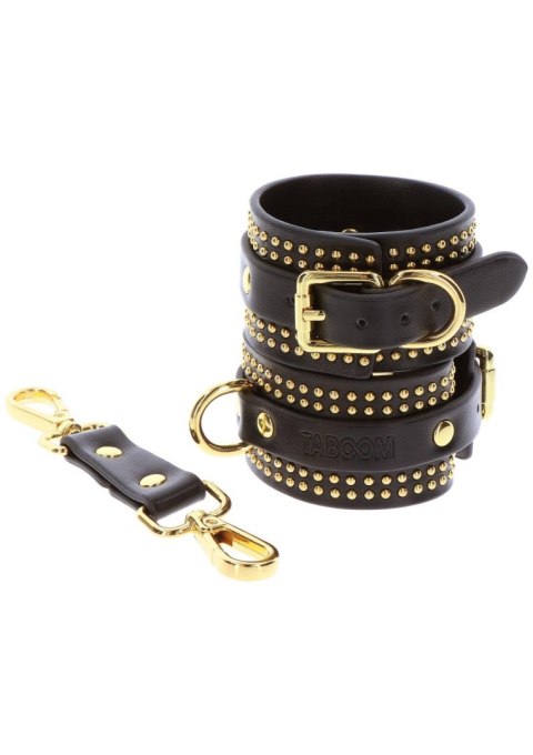 Studded Ankle Cuffs Set Black - Kajdanki do kostek