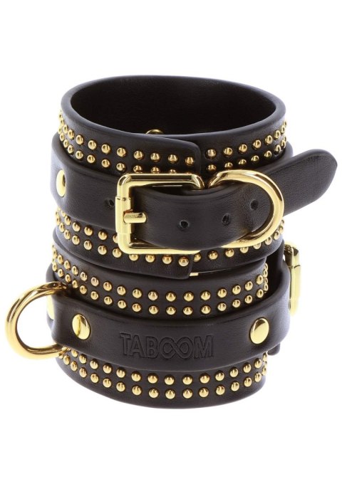 Studded Ankle Cuffs Set Black - Kajdanki do kostek