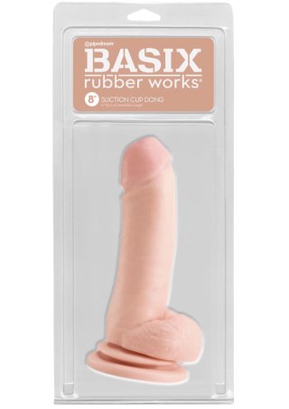 8 Inch Dong with Suction Cup Light skin tone - Realistyczne dildo na przyssawce