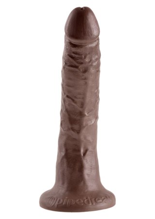 Cock 7 Inch Brown skin tone - Realistyczne dildo na przyssawce