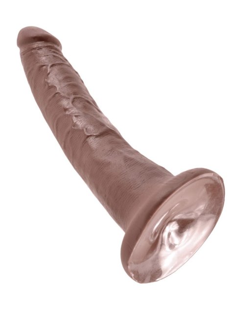 Cock 7 Inch Brown skin tone - Realistyczne dildo na przyssawce