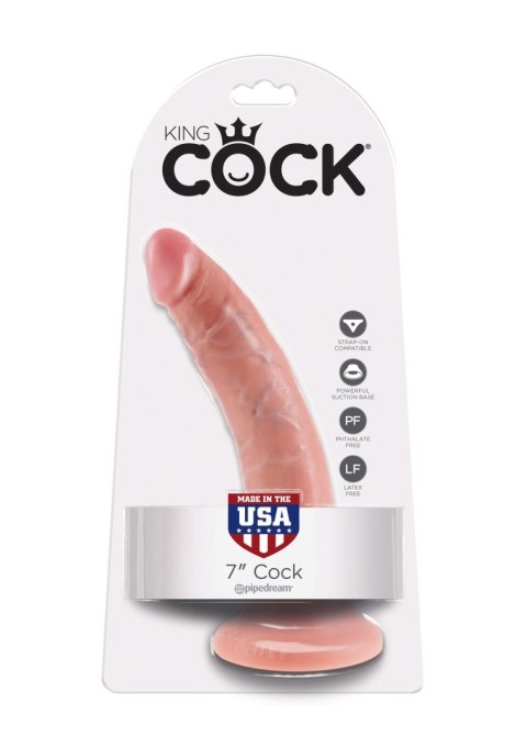 Cock 7 Inch Light skin tone - Realistyczne dildo na przyssawce