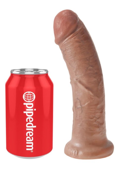 Cock 8 Inch Caramel skin tone - Realistyczne dildo na przyssawce