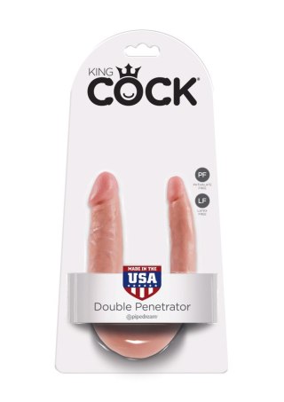 Cock U-shape Double Trouble S Light skin tone - podwójne dildo