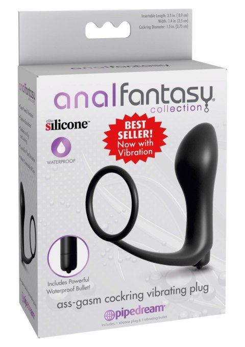 Cockring Vibrating Plug Black