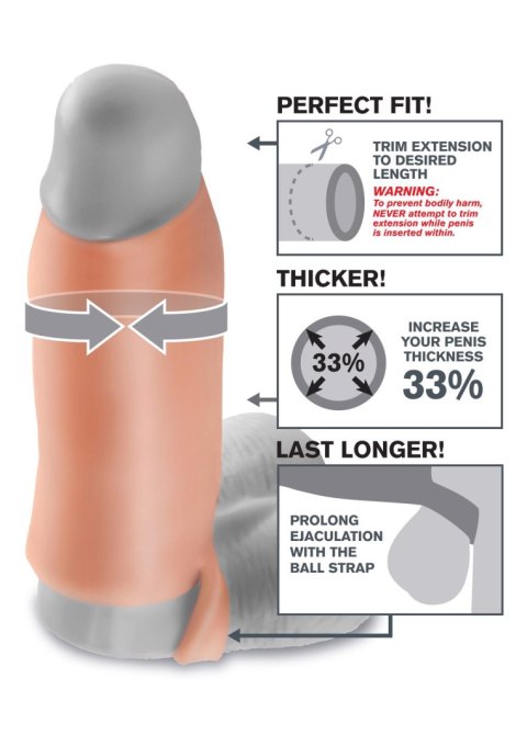 FX Real Feel Enhancer XL Light skin tone - Nakładka na penisa