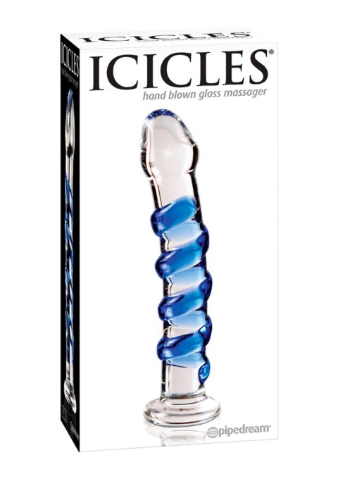 Icicles No.5 Massager Transparent - Szklane dildo