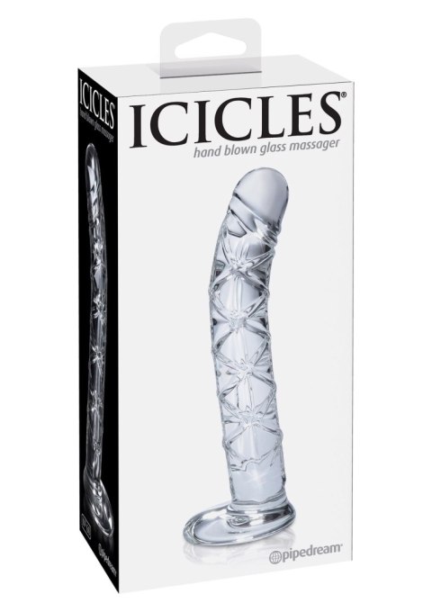 Icicles No.60 Transparent - Szklane dildo