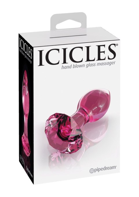 Icicles No 79 Pink - Szklany korek analny