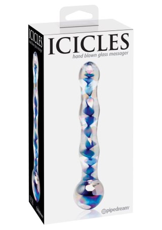 Icicles No.8 Massager Transparent - Szklane dildo