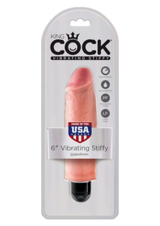 King Cock 6 Inch Vibr Stiffy Light skin tone