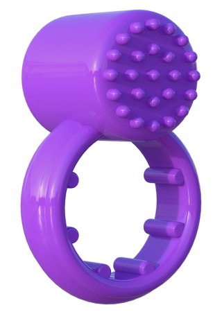 SENSUAL TOUCH LOVE RING PURPLE - Wibrujący pierścień na penisa